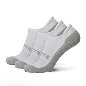 PURRA Performance Comfort No Show Unisex in White 3pk NWT